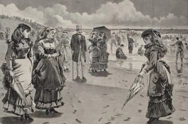 Der Strand von Long Branch, veröffentlicht als Kunstbeilage zu Appletons Journal, 21. August 1869